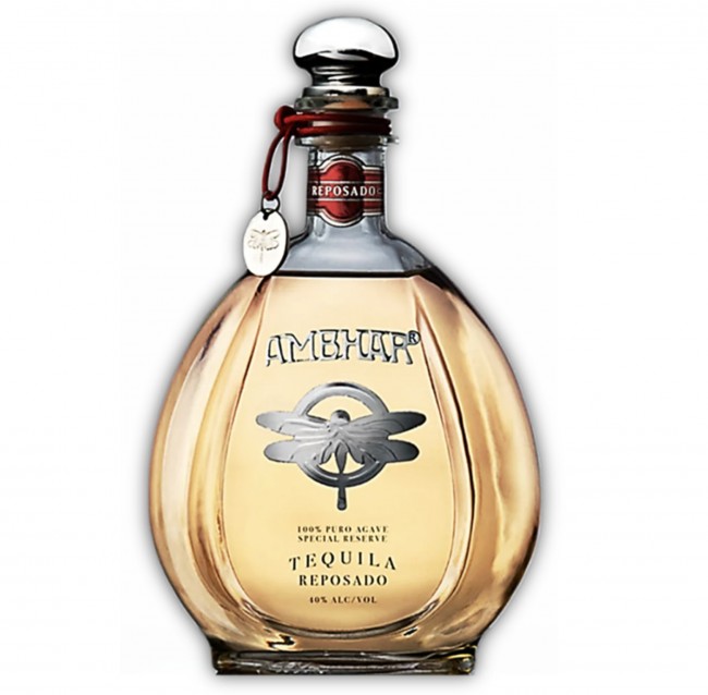 Amber Glass Tequila Bottle