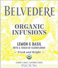 Belvedere - Vodka Lemon & Basil Organic Infusions (Organic) - Passion Vines